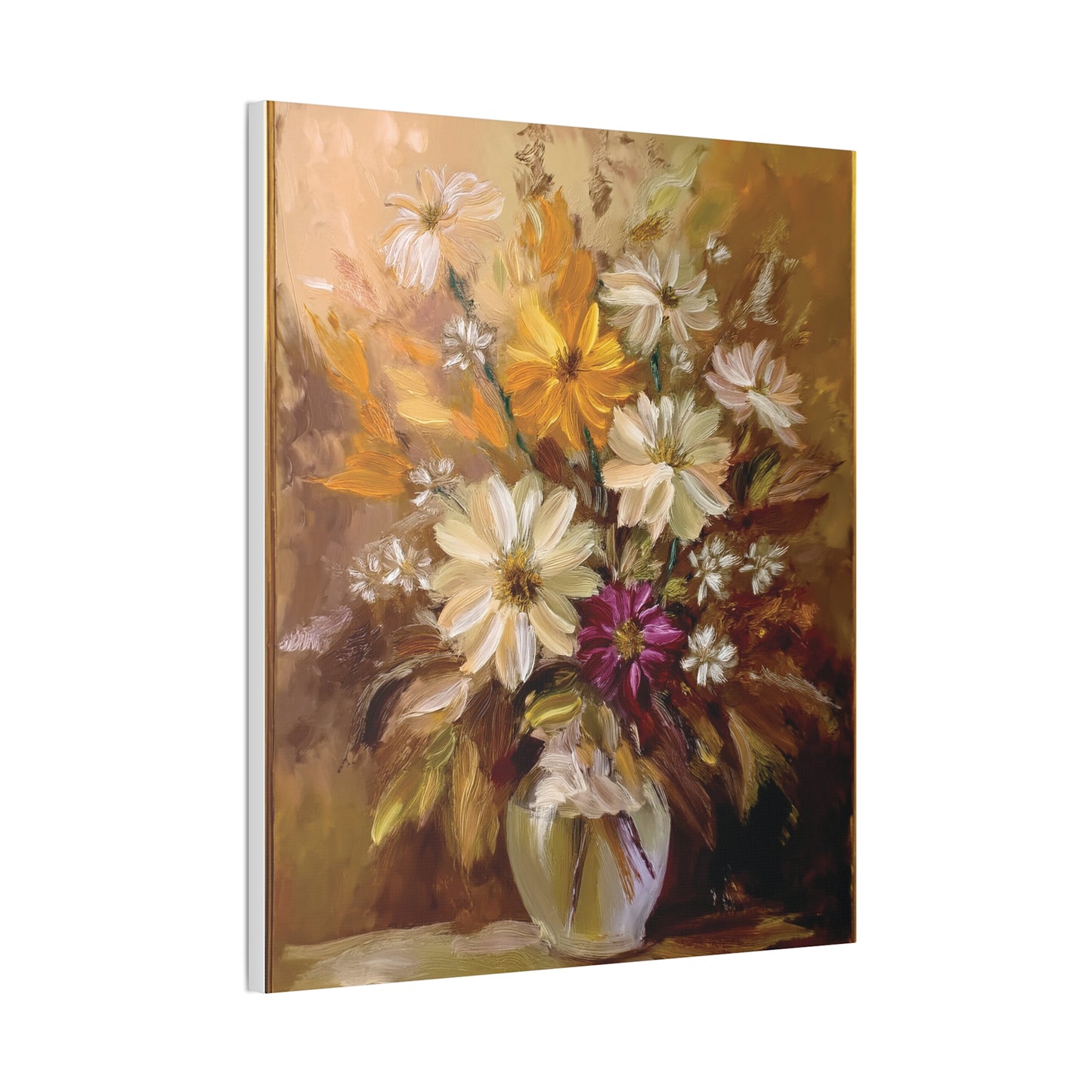 Floral Canvas Art Print, Home Decor, Gallery Wall Art, Mother's Day Gift, Vintage Flower Painting, Elegant Wall Decor