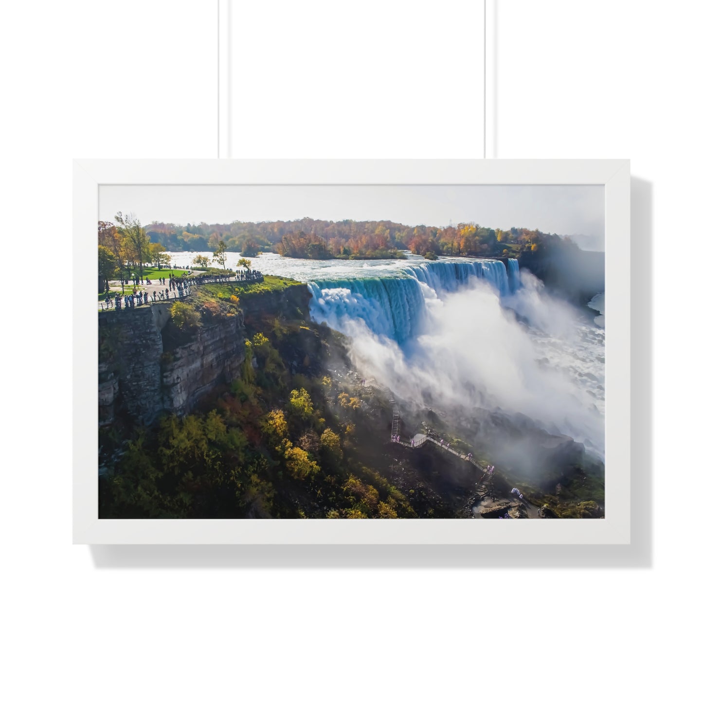 Serene Niagara Falls Framed Poster, Nature Wall Art, Home Decor, Gift for Nature Lovers, Inspirational Landscape