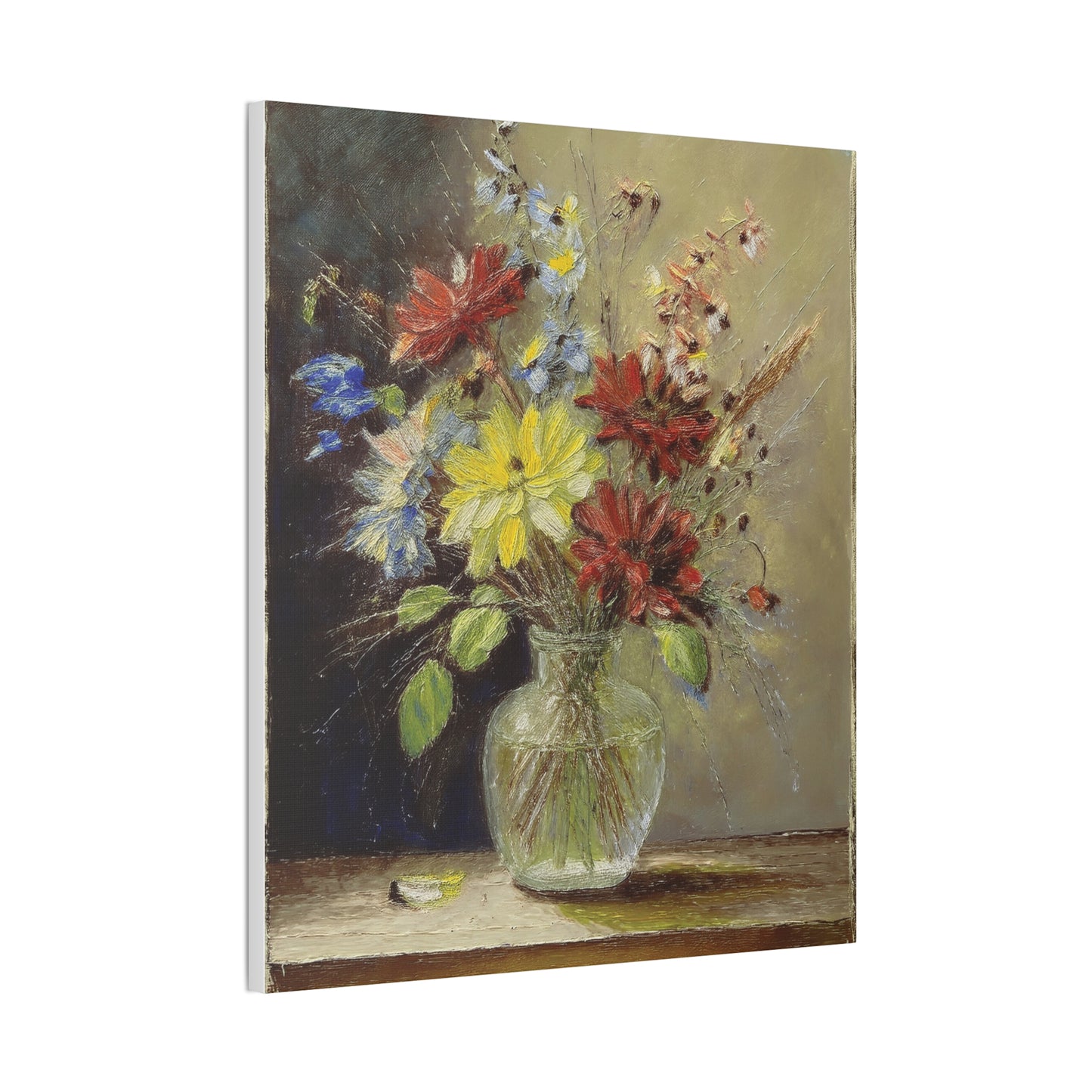 Vintage Floral Canvas Art, Impressionist Wall Decor, Flower Artwork, Home Decor, Gift for Flower Lovers, Spring Decor