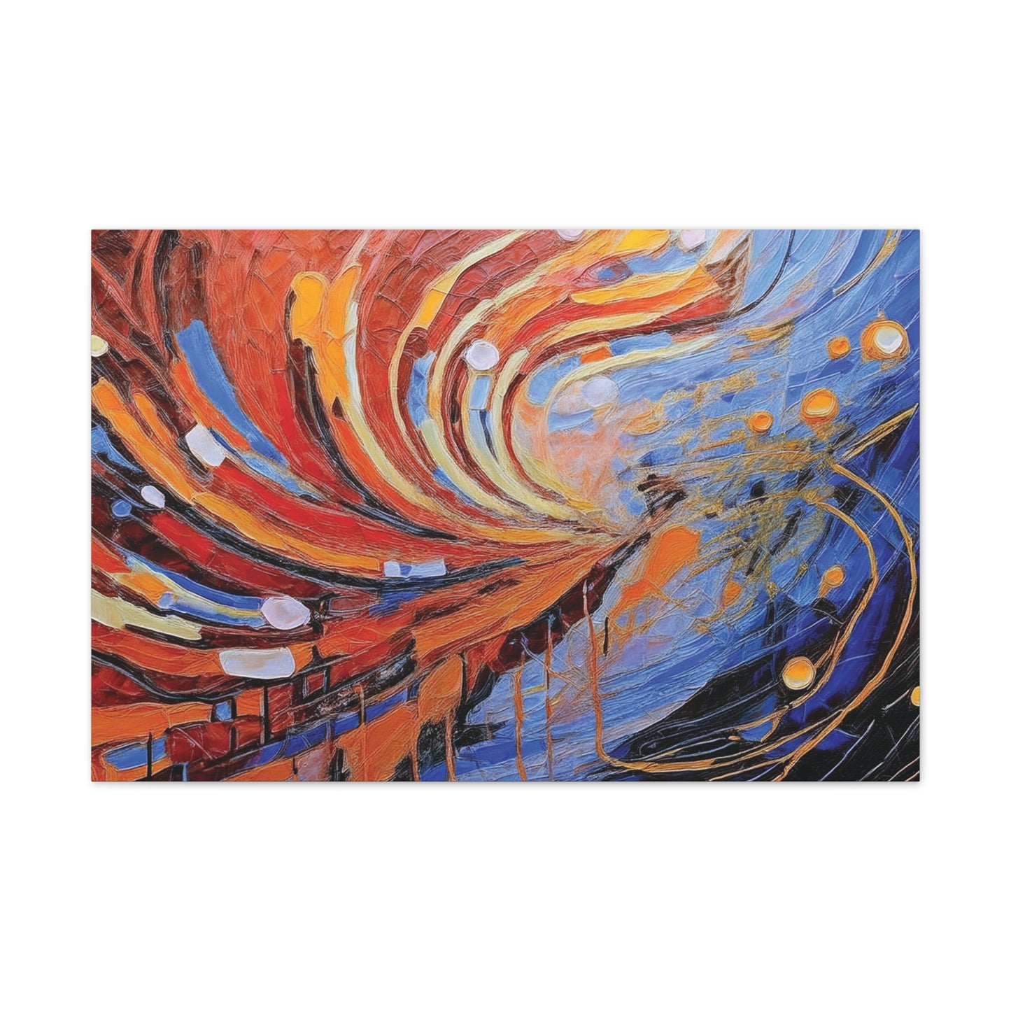 Vibrant Abstract Canvas Art, Colorful Wall Decor for Home or Office, Modern Art Print, Unique Gift for Art Lovers, Colorful Artwork