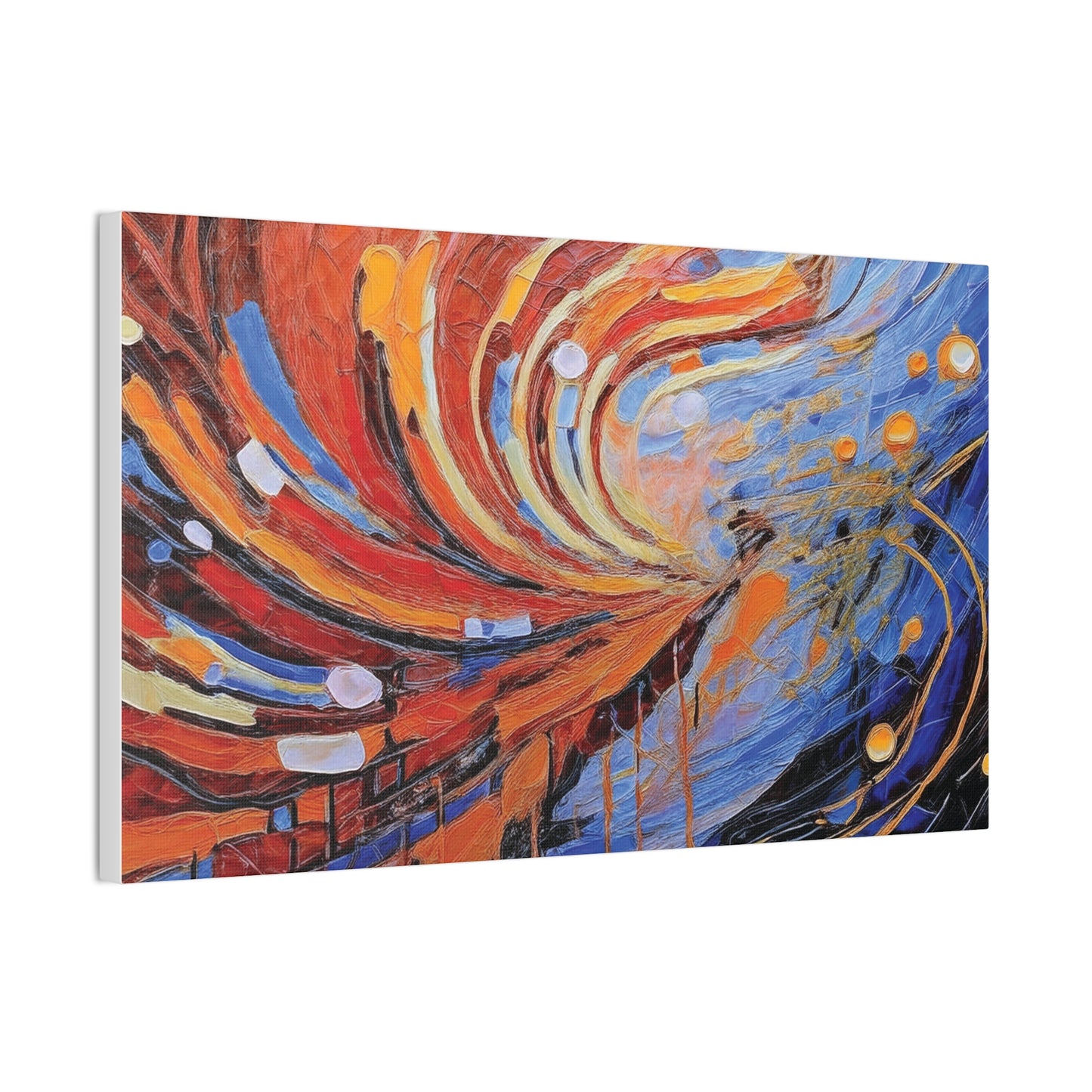 Vibrant Abstract Canvas Art, Colorful Wall Decor for Home or Office, Modern Art Print, Unique Gift for Art Lovers, Colorful Artwork