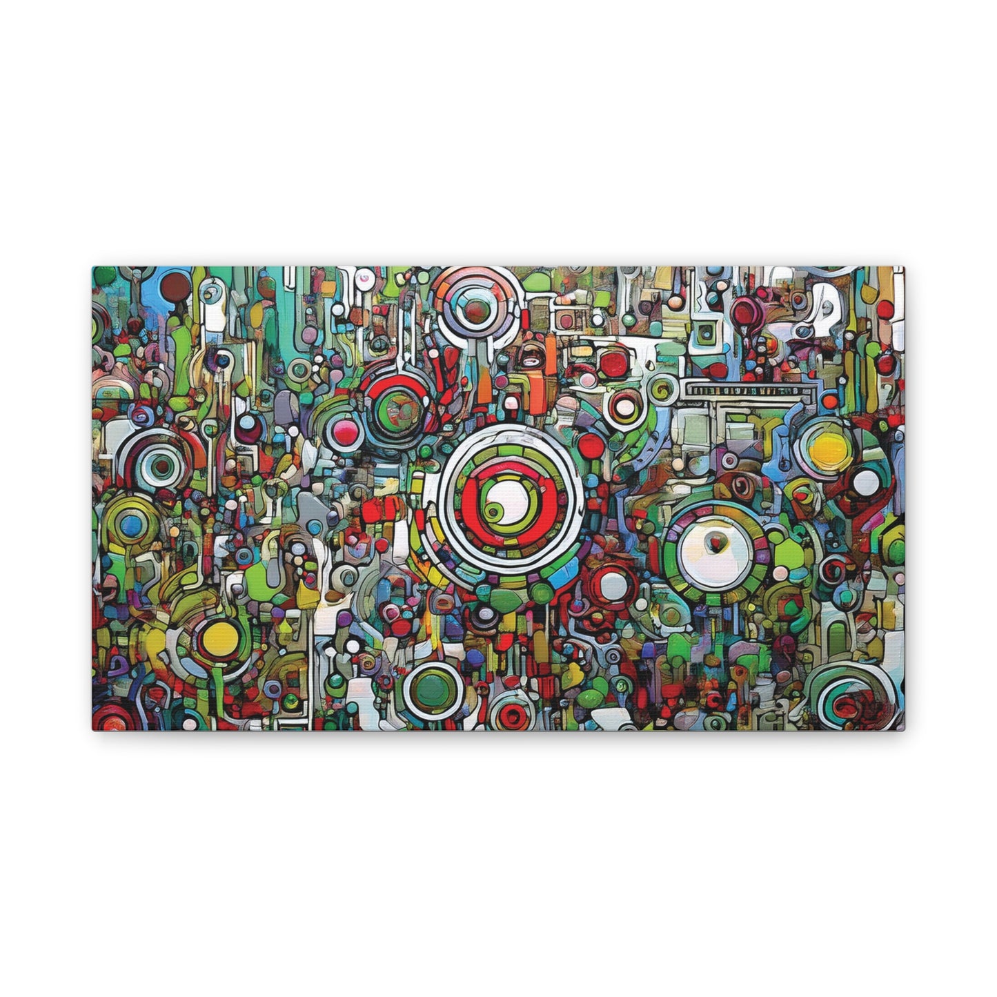 Colorful Abstract Canvas Art Print, Vibrant Wall Decor, Modern Home Decoration, Unique Gift Idea, Artistic Interior Design