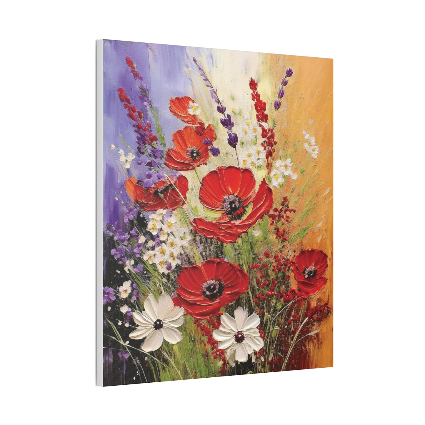 Vibrant Flower Canvas Wall Art | Colorful Floral Home Decor, Gift for Home, Nature Lover Wall Decor, Spring Decor, Anniversary Gift