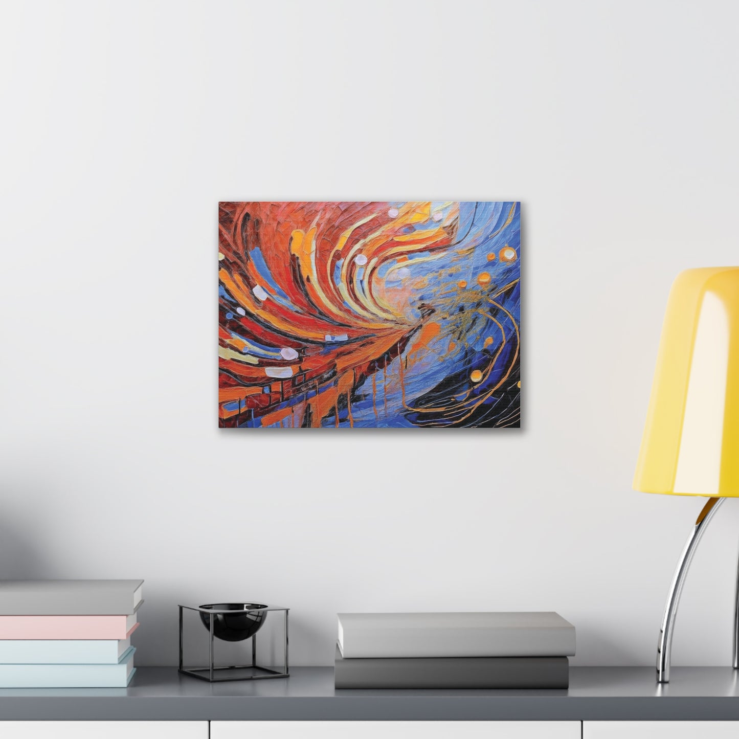 Vibrant Abstract Canvas Art, Colorful Wall Decor for Home or Office, Modern Art Print, Unique Gift for Art Lovers, Colorful Artwork