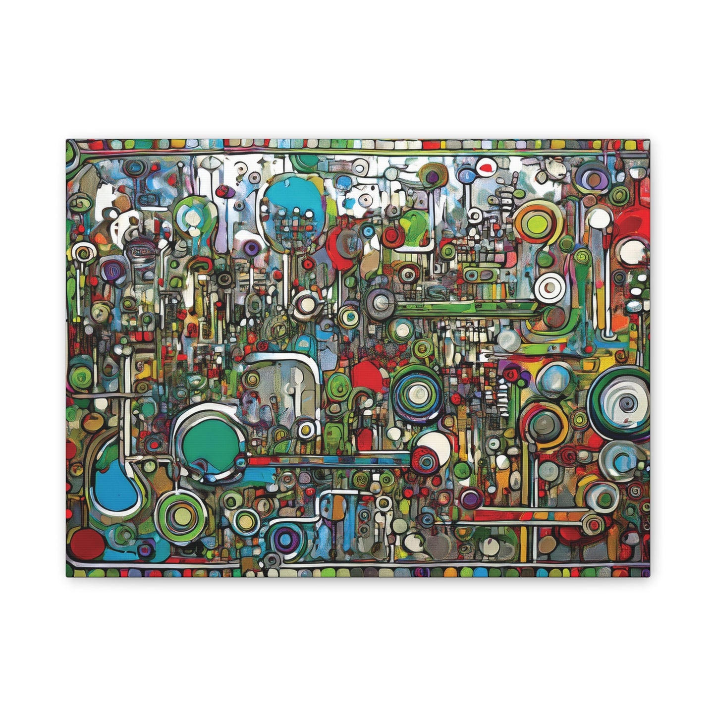 Abstract Wall Art Canvas, Colorful Modern Decoration, Unique Artwork for Home, Office Decor, Gift for Art Lovers