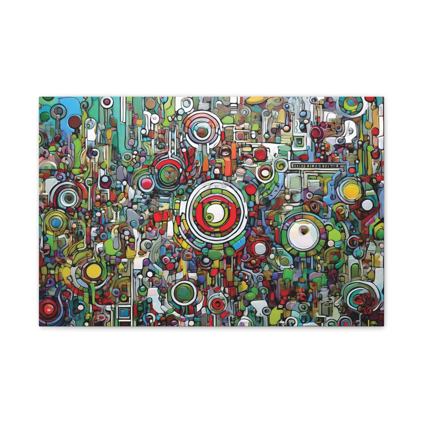 Colorful Abstract Canvas Art Print, Vibrant Wall Decor, Modern Home Decoration, Unique Gift Idea, Artistic Interior Design
