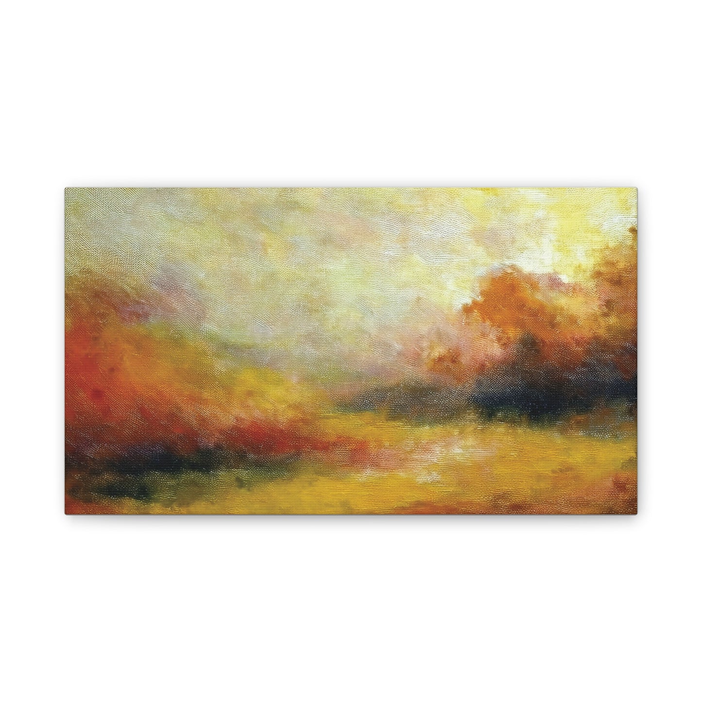 Vibrant Canvas Art Print, Stretched Wall Decor for Living Room, Abstract Landscape Artwork, Home Decoration, Gift for Art Lovers