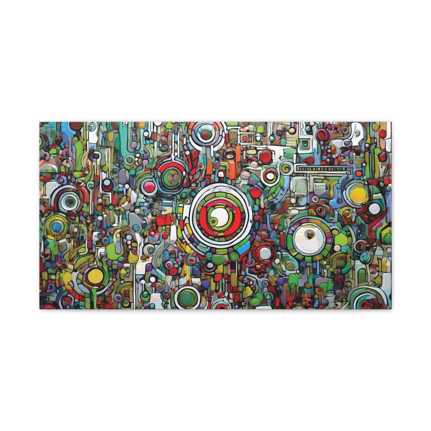 Colorful Abstract Canvas Art Print, Vibrant Wall Decor, Modern Home Decoration, Unique Gift Idea, Artistic Interior Design