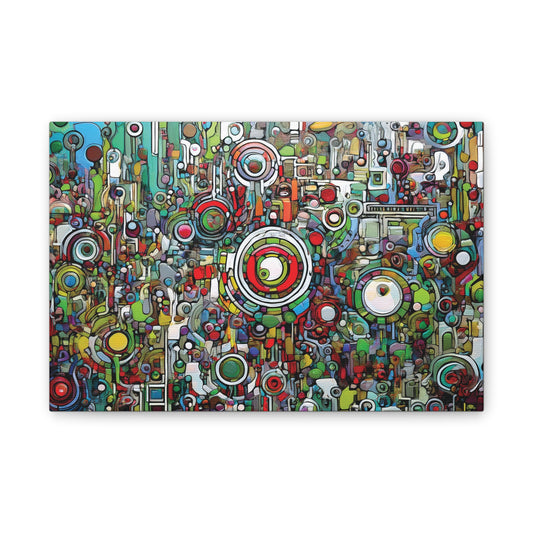 Colorful Abstract Canvas Art Print, Vibrant Wall Decor, Modern Home Decoration, Unique Gift Idea, Artistic Interior Design