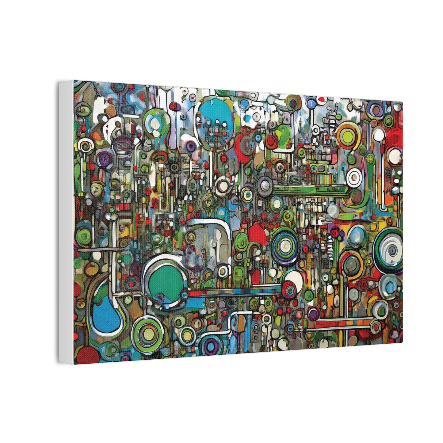 Abstract Wall Art Canvas, Colorful Modern Decoration, Unique Artwork for Home, Office Decor, Gift for Art Lovers