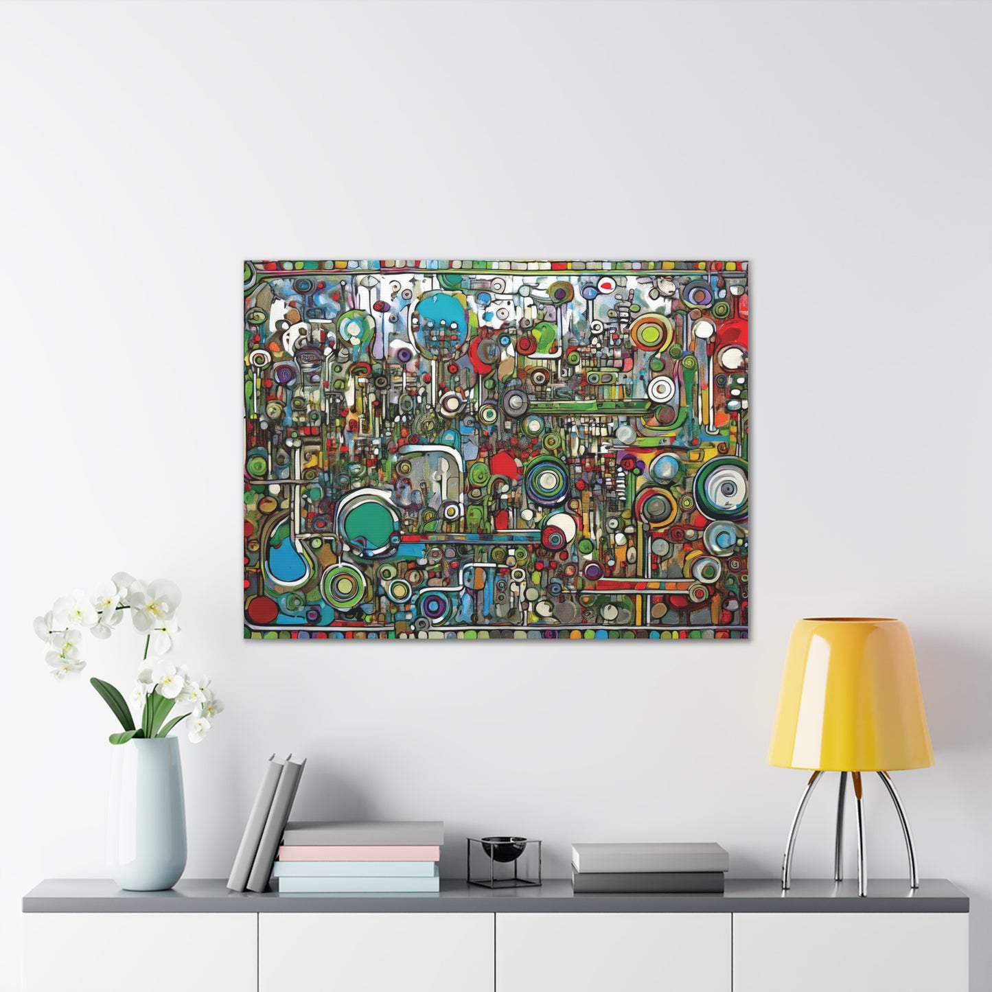Abstract Wall Art Canvas, Colorful Modern Decoration, Unique Artwork for Home, Office Decor, Gift for Art Lovers