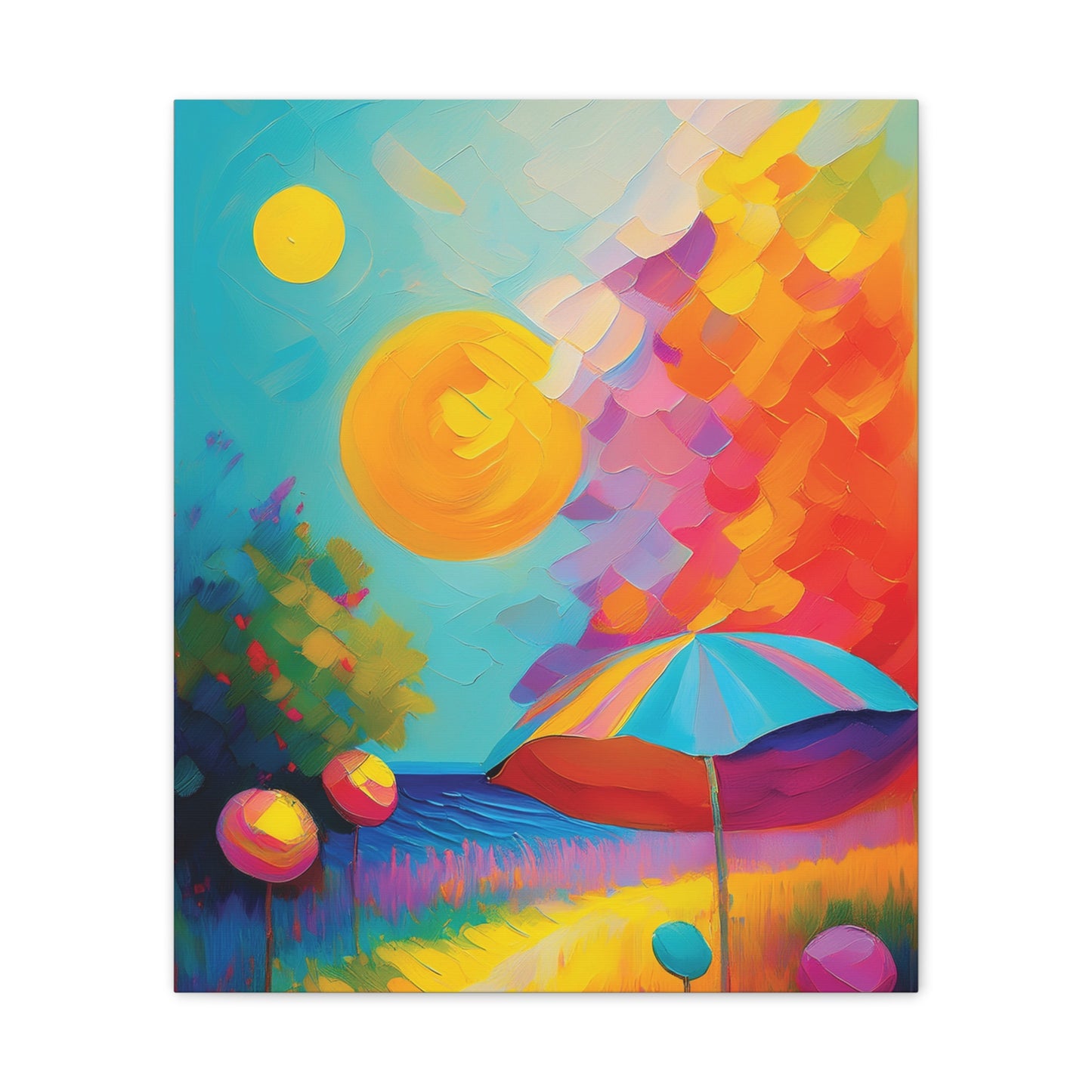 Vibrant Canvas Art, Colorful Wall Decor for Home, Brighten Your Space, Gift for Art Lovers, Ideal for Living Room or Bedroom