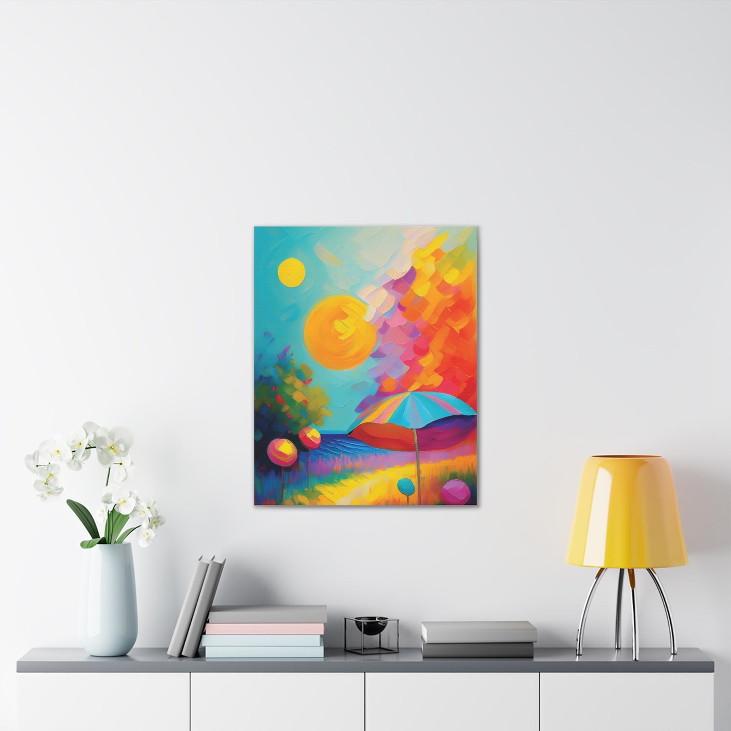 Vibrant Canvas Art, Colorful Wall Decor for Home, Brighten Your Space, Gift for Art Lovers, Ideal for Living Room or Bedroom