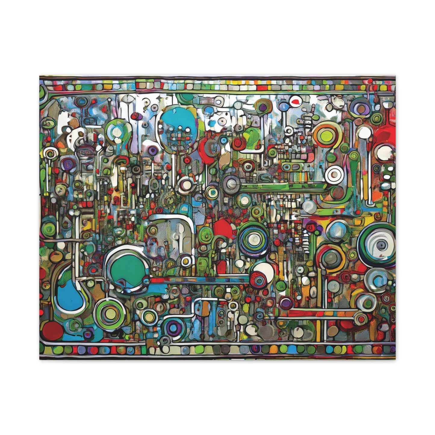 Abstract Wall Art Canvas, Colorful Modern Decoration, Unique Artwork for Home, Office Decor, Gift for Art Lovers