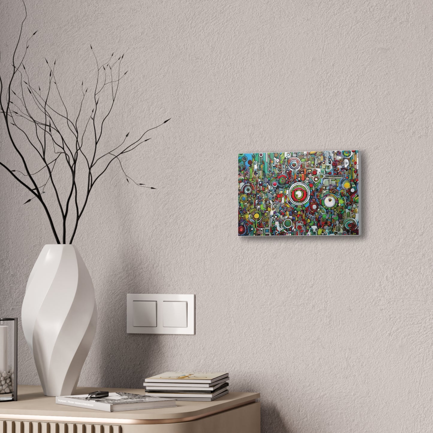 Colorful Abstract Canvas Art Print, Vibrant Wall Decor, Modern Home Decoration, Unique Gift Idea, Artistic Interior Design