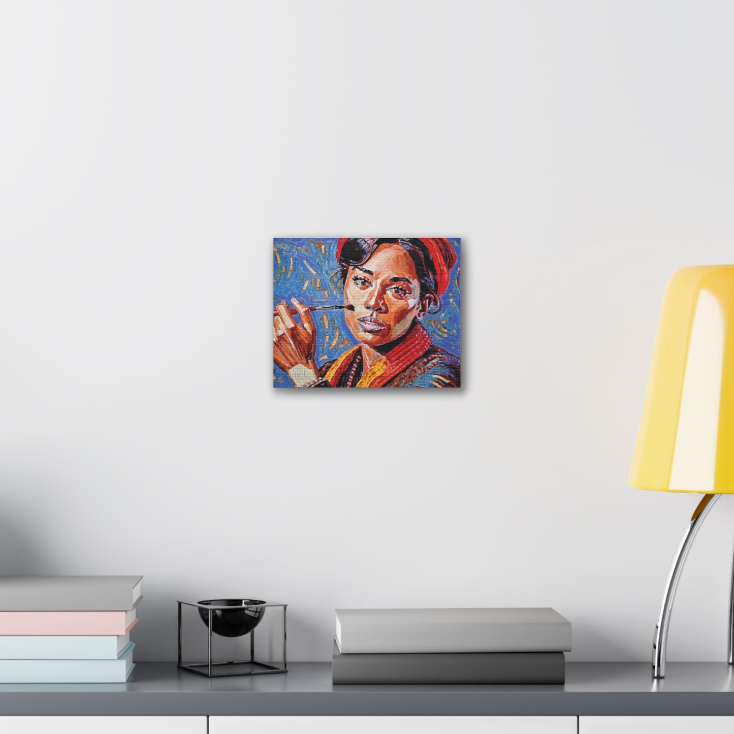 Artistic Canvas Print, Colorful Portrait, Home Decor, Gift for Art Lovers, Wall Art, Unique Artwork