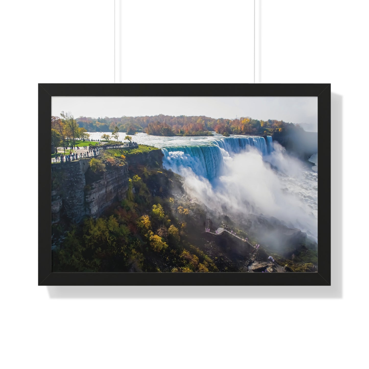 Serene Niagara Falls Framed Poster, Nature Wall Art, Home Decor, Gift for Nature Lovers, Inspirational Landscape