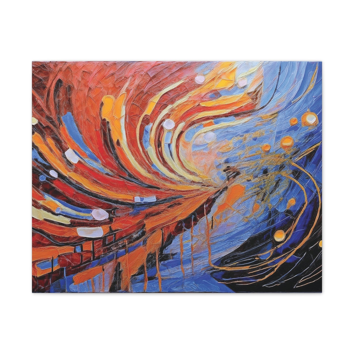 Vibrant Abstract Canvas Art, Colorful Wall Decor for Home or Office, Modern Art Print, Unique Gift for Art Lovers, Colorful Artwork