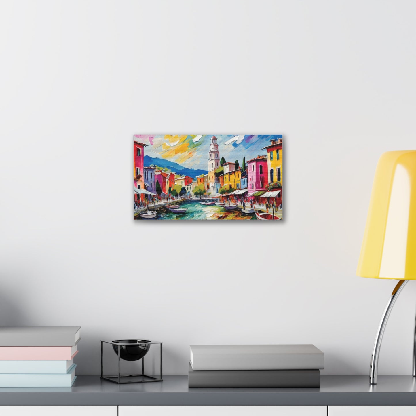 Vibrant Canvas Wall Art, Colorful Landscape Print, Home Decor, Gift for Art Lovers, Living Room Decoration