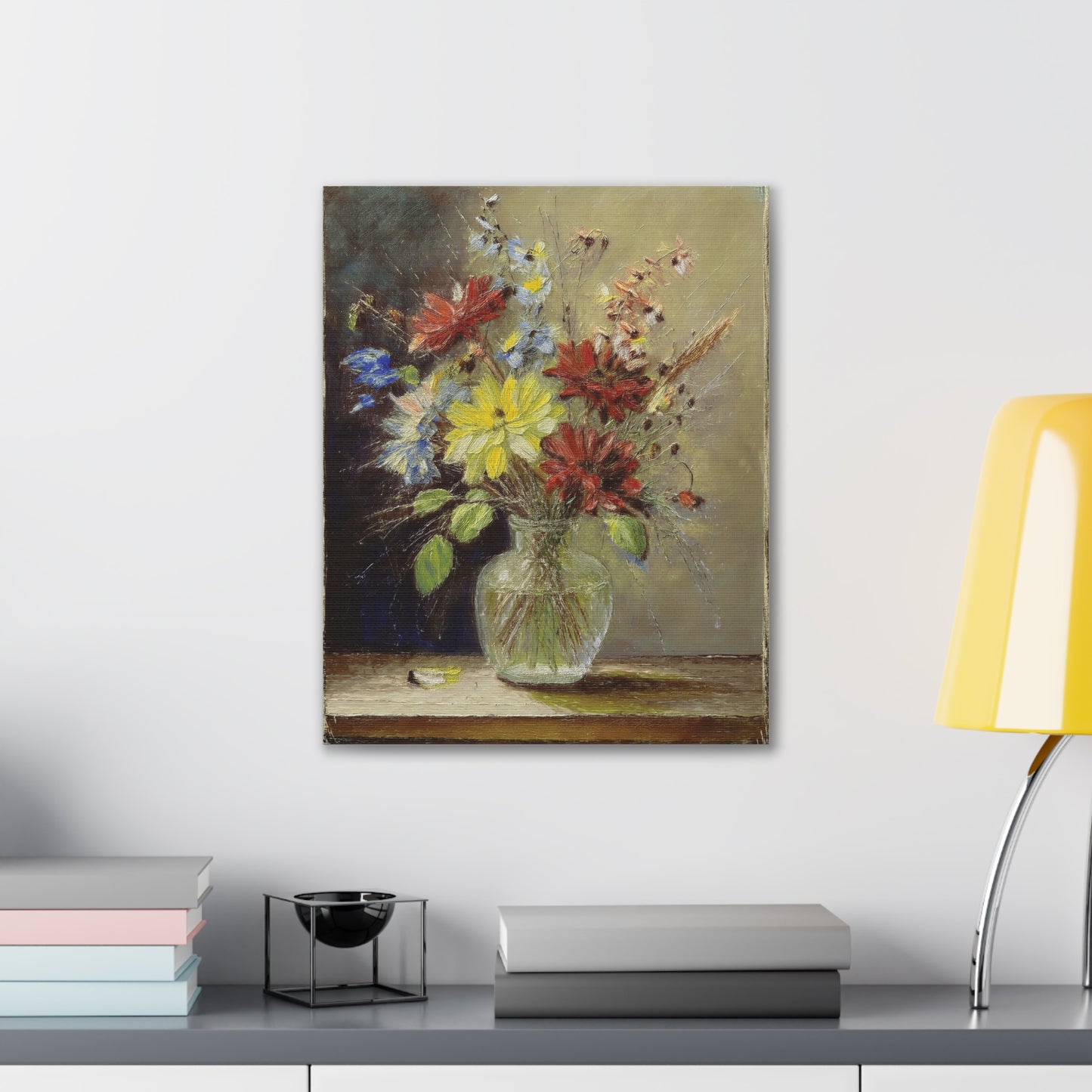 Vintage Floral Canvas Art, Impressionist Wall Decor, Flower Artwork, Home Decor, Gift for Flower Lovers, Spring Decor