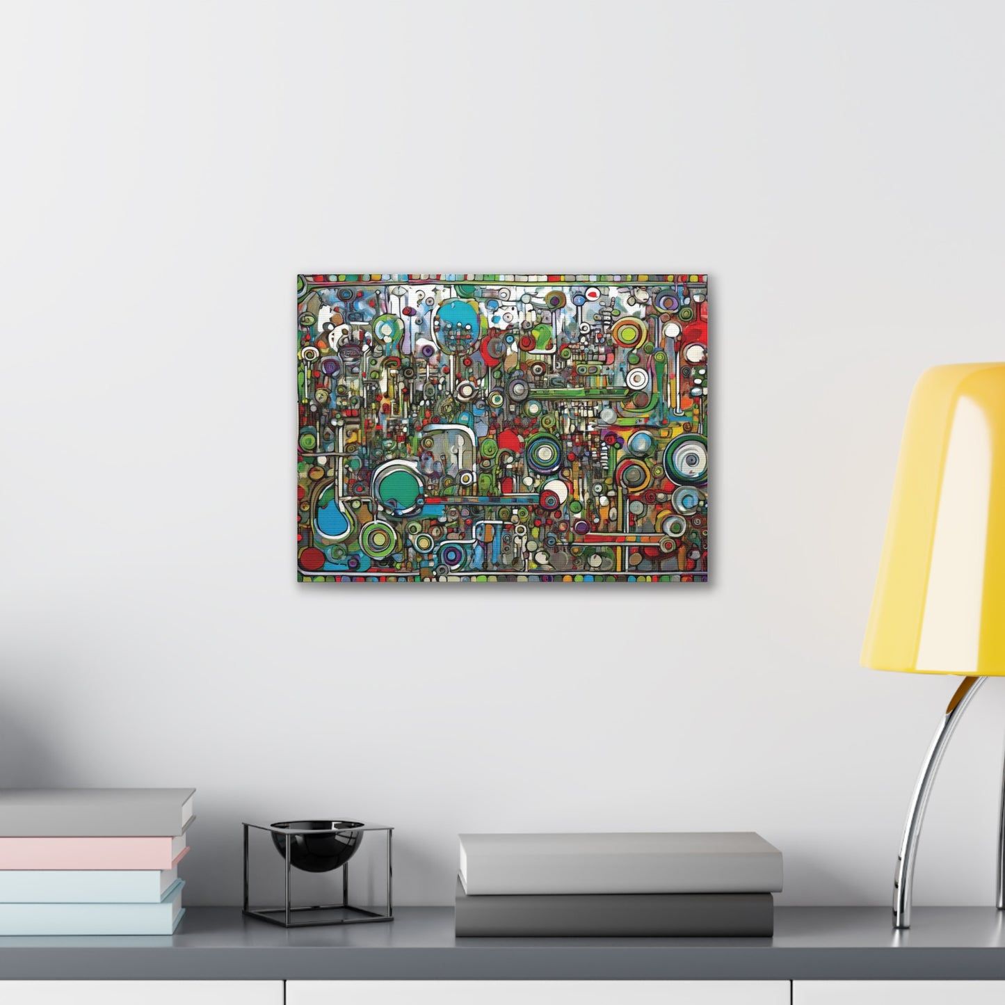 Abstract Wall Art Canvas, Colorful Modern Decoration, Unique Artwork for Home, Office Decor, Gift for Art Lovers