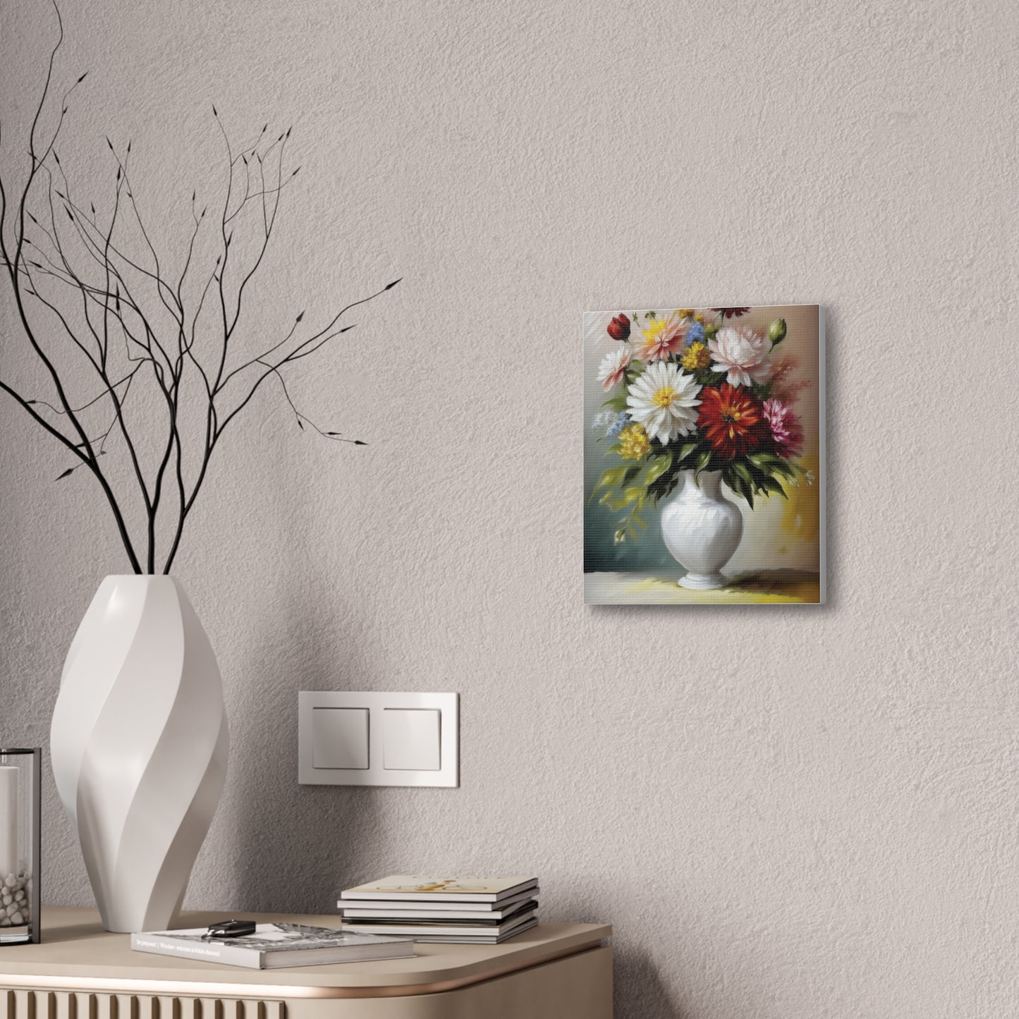 Floral Canvas Print, Beautiful Flower Artwork for Home Decor, Garden Lover Gift, Wall Art for Special Occasions