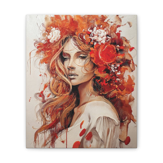 Floral Canvas Wall Art, Vibrant Decor for Home, Elegant Gift, Boho Chic Art Piece, Perfect for Birthdays, Weddings, and Anniversaries