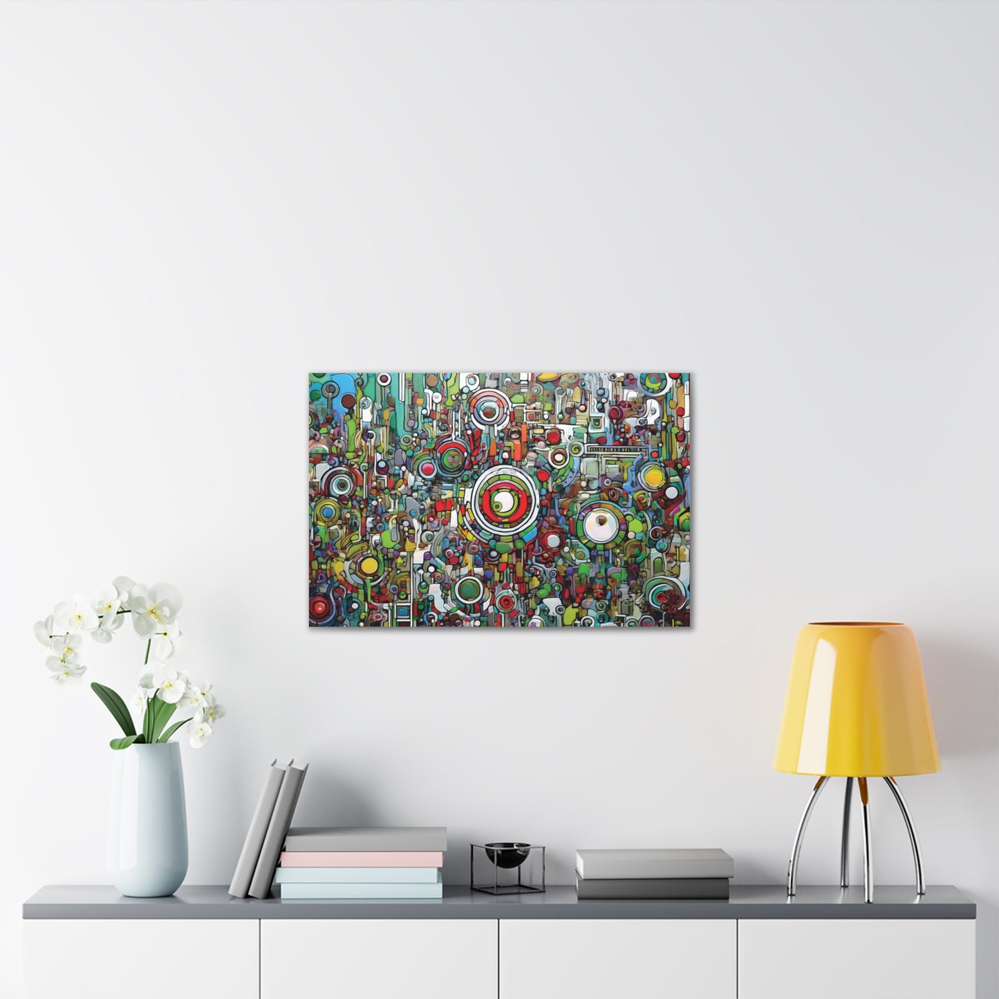 Colorful Abstract Canvas Art Print, Vibrant Wall Decor, Modern Home Decoration, Unique Gift Idea, Artistic Interior Design