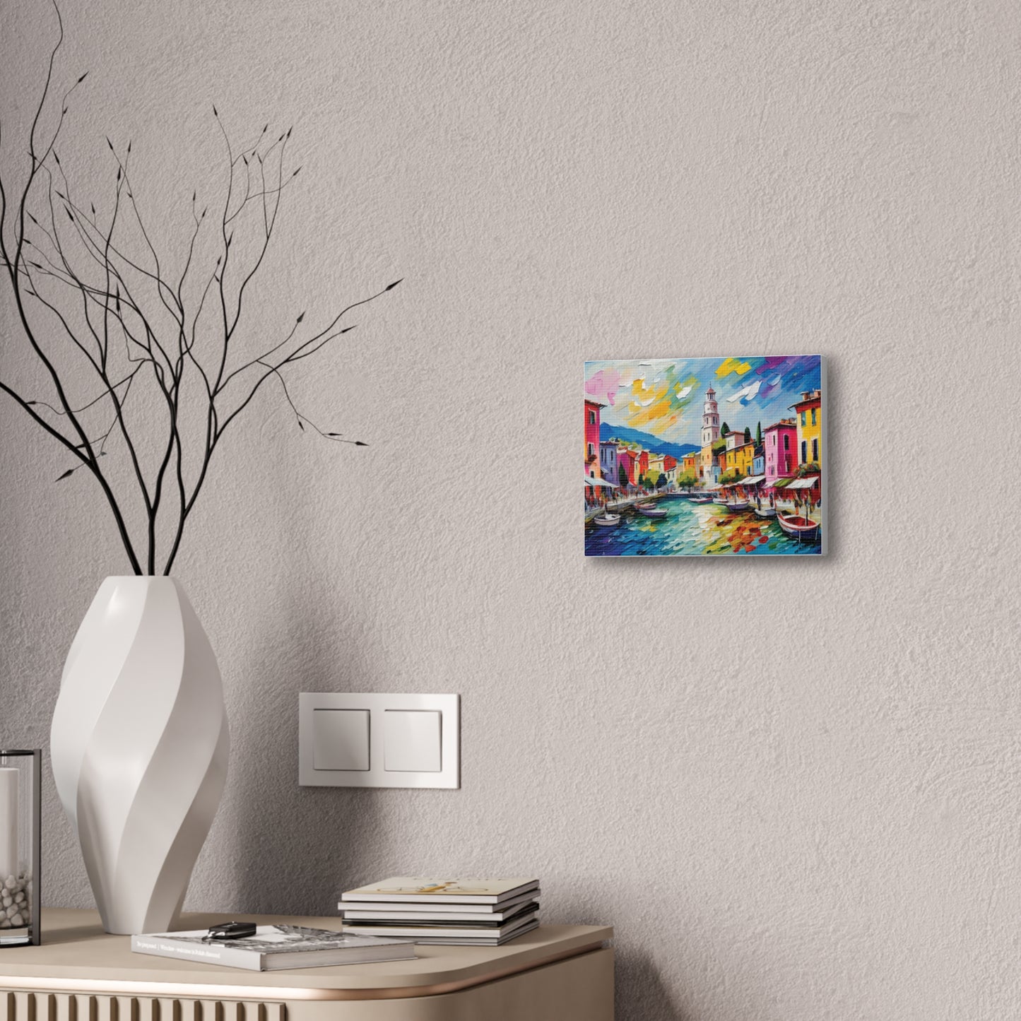 Vibrant Canvas Wall Art, Colorful Landscape Print, Home Decor, Gift for Art Lovers, Living Room Decoration