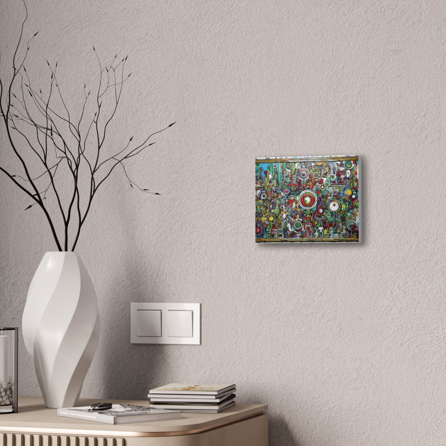 Colorful Abstract Canvas Art Print, Vibrant Wall Decor, Modern Home Decoration, Unique Gift Idea, Artistic Interior Design