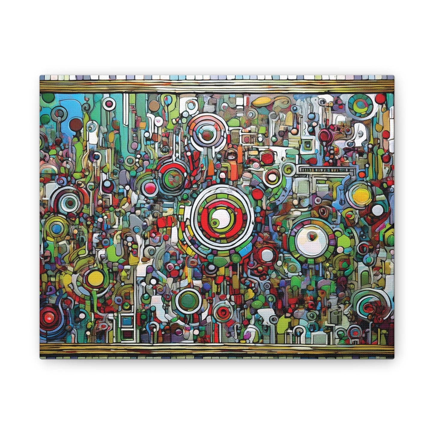 Colorful Abstract Canvas Art Print, Vibrant Wall Decor, Modern Home Decoration, Unique Gift Idea, Artistic Interior Design