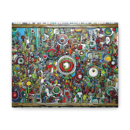 Colorful Abstract Canvas Art Print, Vibrant Wall Decor, Modern Home Decoration, Unique Gift Idea, Artistic Interior Design