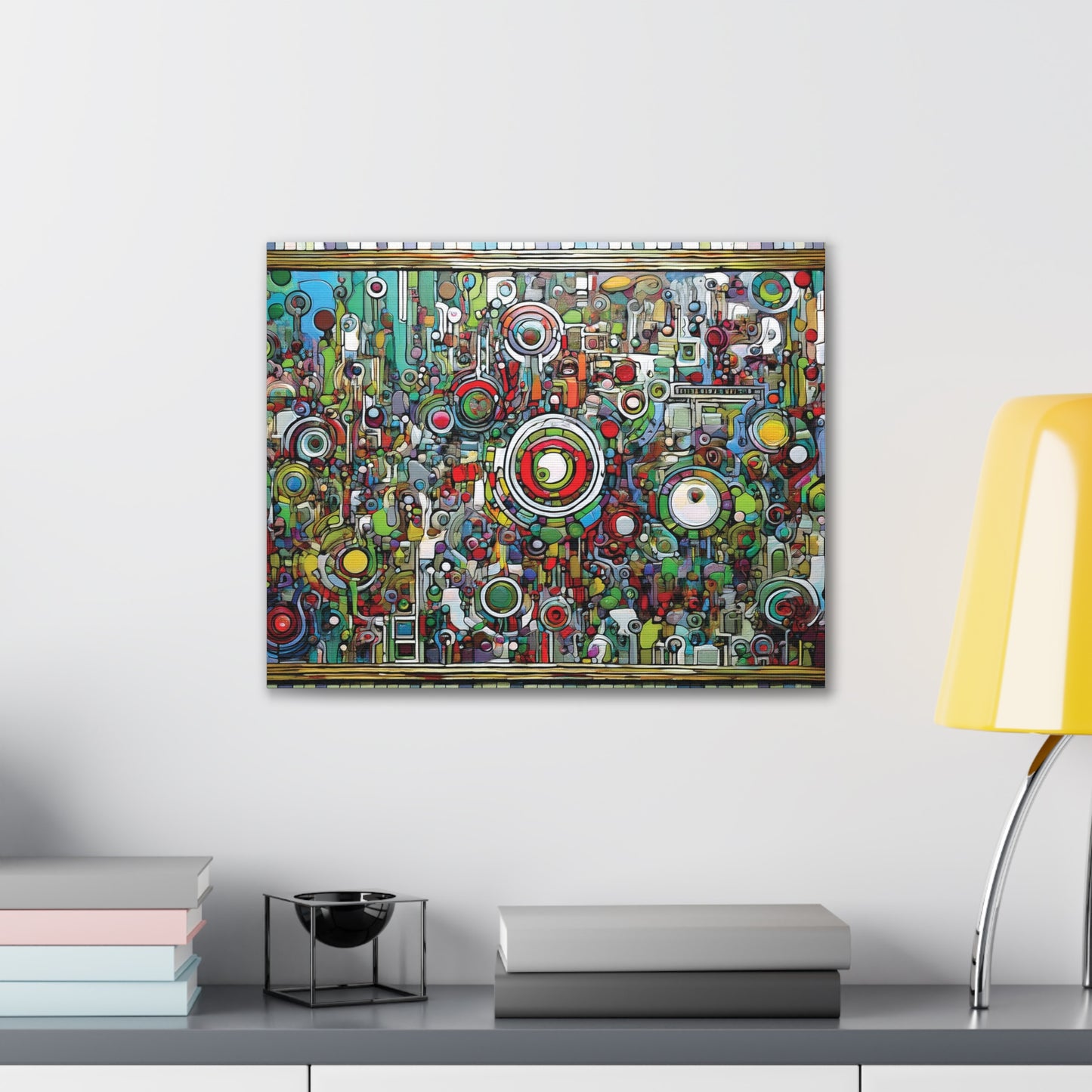 Colorful Abstract Canvas Art Print, Vibrant Wall Decor, Modern Home Decoration, Unique Gift Idea, Artistic Interior Design