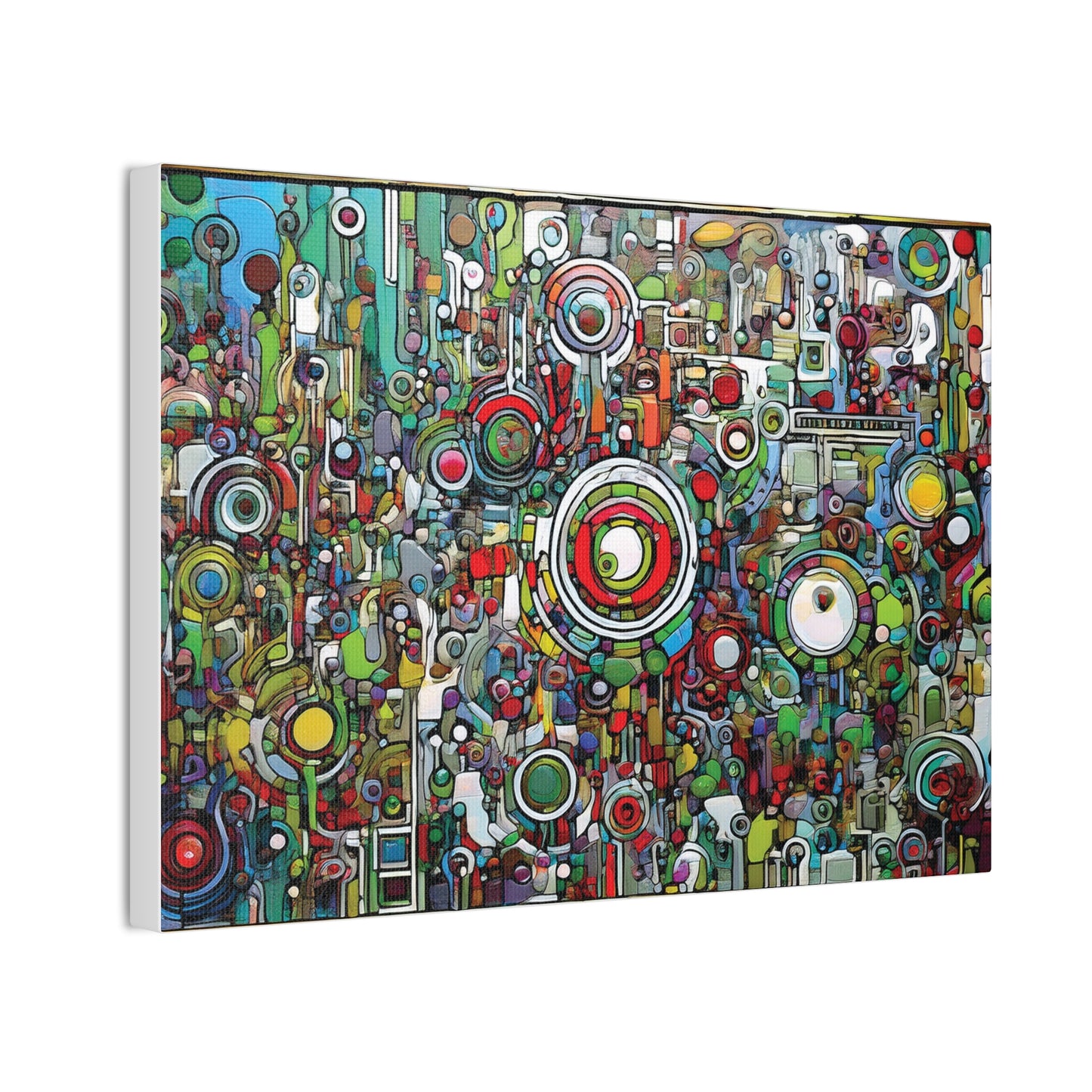 Colorful Abstract Canvas Art Print, Vibrant Wall Decor, Modern Home Decoration, Unique Gift Idea, Artistic Interior Design