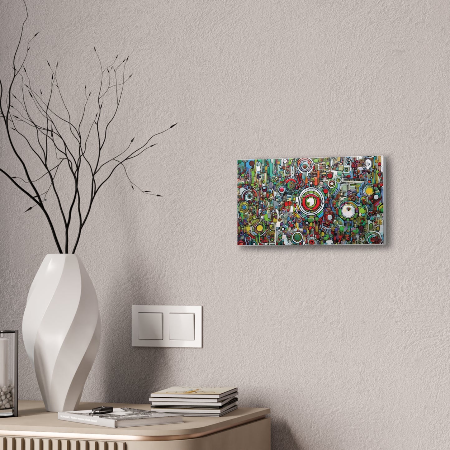 Colorful Abstract Canvas Art Print, Vibrant Wall Decor, Modern Home Decoration, Unique Gift Idea, Artistic Interior Design