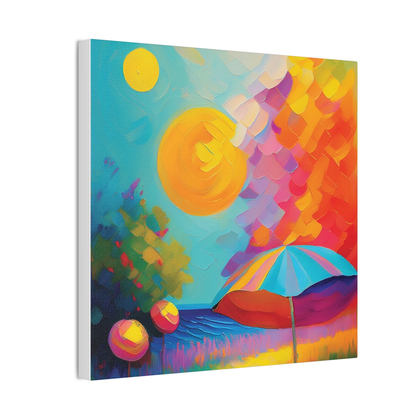 Vibrant Canvas Art, Colorful Wall Decor for Home, Brighten Your Space, Gift for Art Lovers, Ideal for Living Room or Bedroom