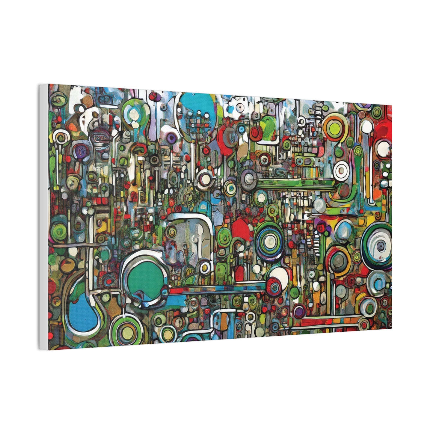 Abstract Wall Art Canvas, Colorful Modern Decoration, Unique Artwork for Home, Office Decor, Gift for Art Lovers