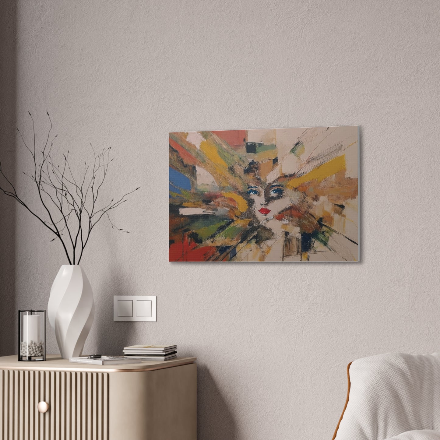 Canvas Stretched Wall Art - Center of Attraction