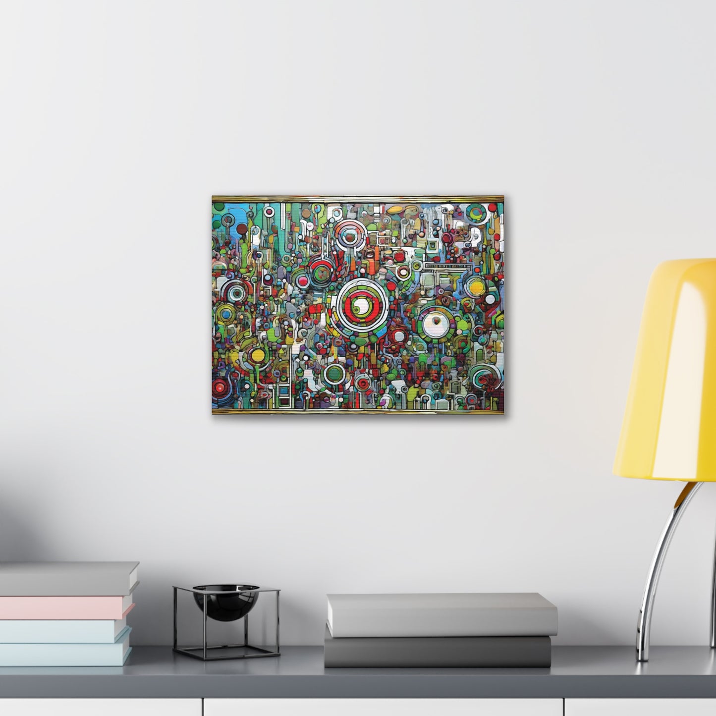 Colorful Abstract Canvas Art Print, Vibrant Wall Decor, Modern Home Decoration, Unique Gift Idea, Artistic Interior Design