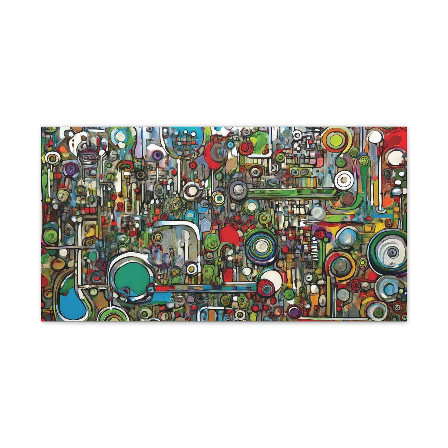 Abstract Wall Art Canvas, Colorful Modern Decoration, Unique Artwork for Home, Office Decor, Gift for Art Lovers