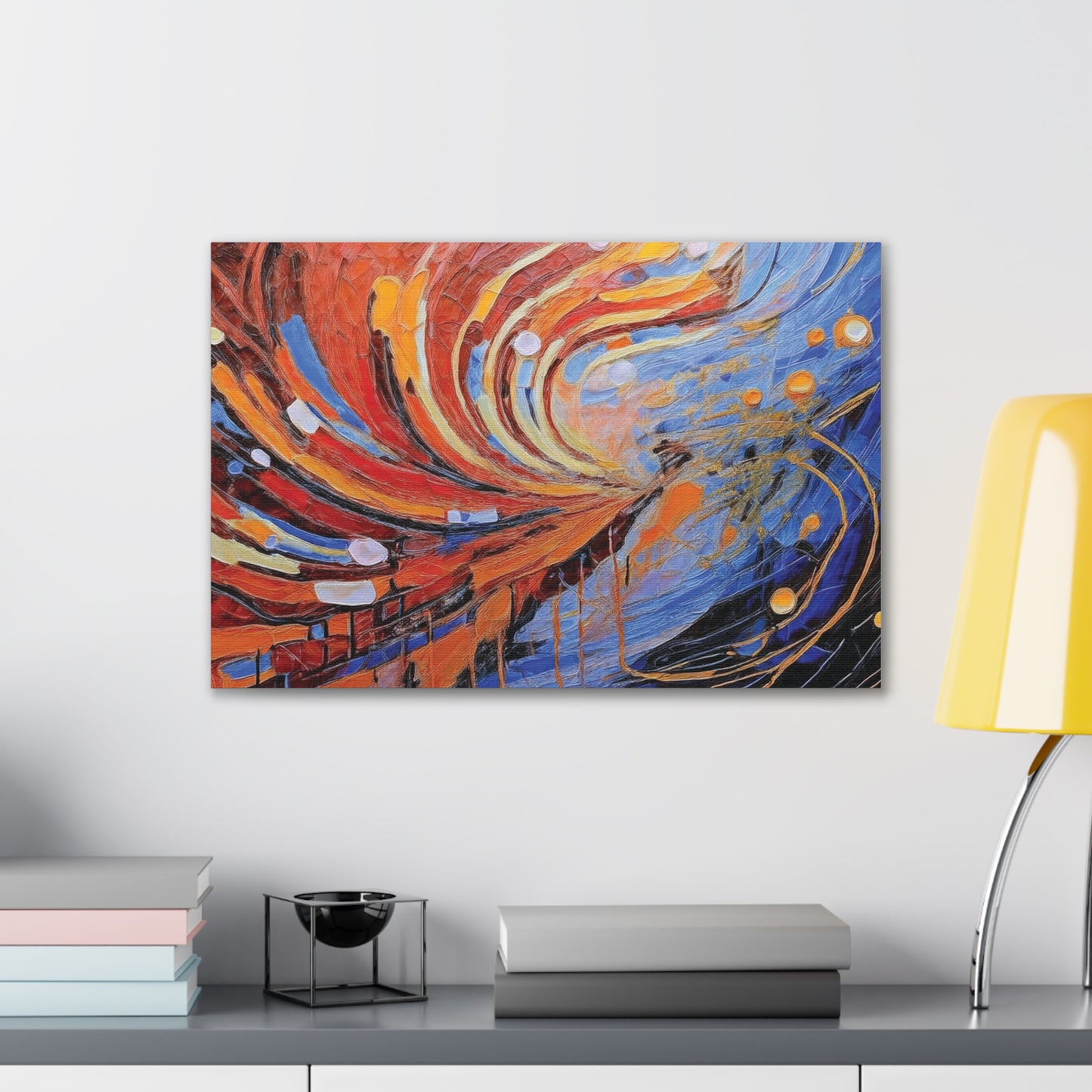 Vibrant Abstract Canvas Art, Colorful Wall Decor for Home or Office, Modern Art Print, Unique Gift for Art Lovers, Colorful Artwork