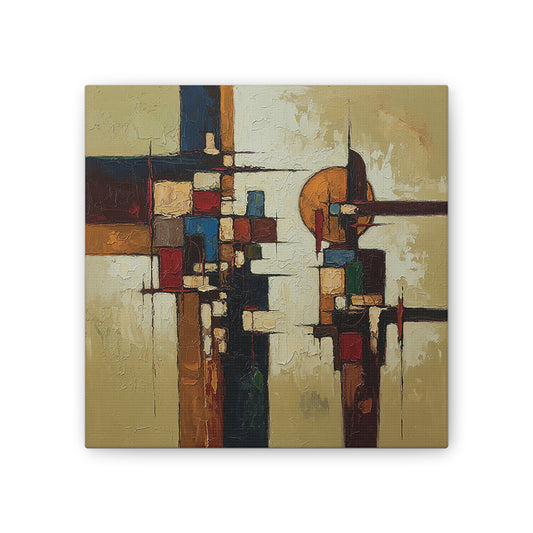 Abstract Geometric Wall Art, Stretched Canvas, Modern Home Decor, Colorful Abstract Art, Gift for Art Lovers, Unique Wall Decor, [...]