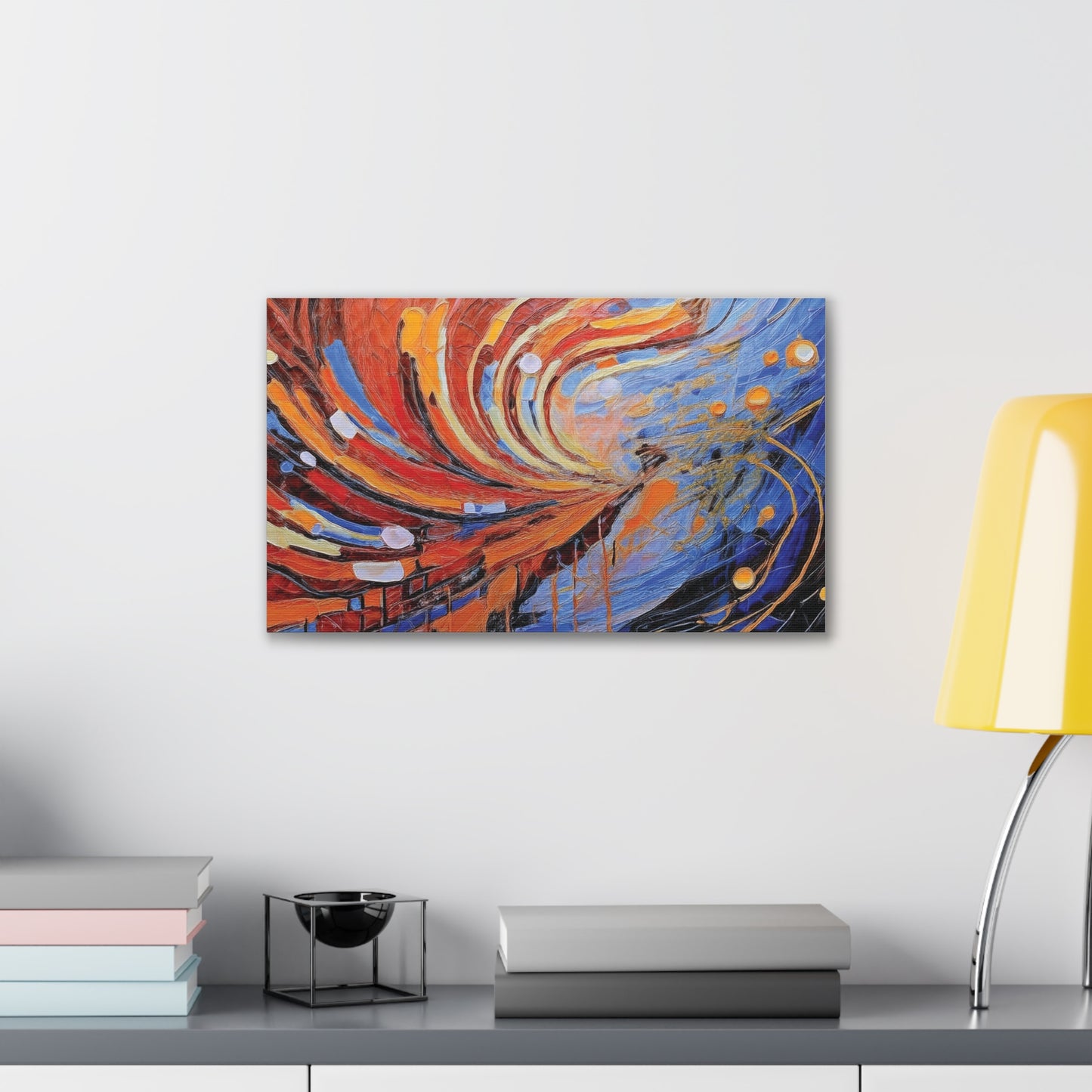 Vibrant Abstract Canvas Art, Colorful Wall Decor for Home or Office, Modern Art Print, Unique Gift for Art Lovers, Colorful Artwork