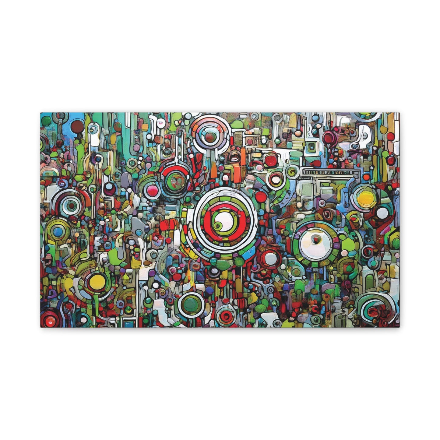 Colorful Abstract Canvas Art Print, Vibrant Wall Decor, Modern Home Decoration, Unique Gift Idea, Artistic Interior Design