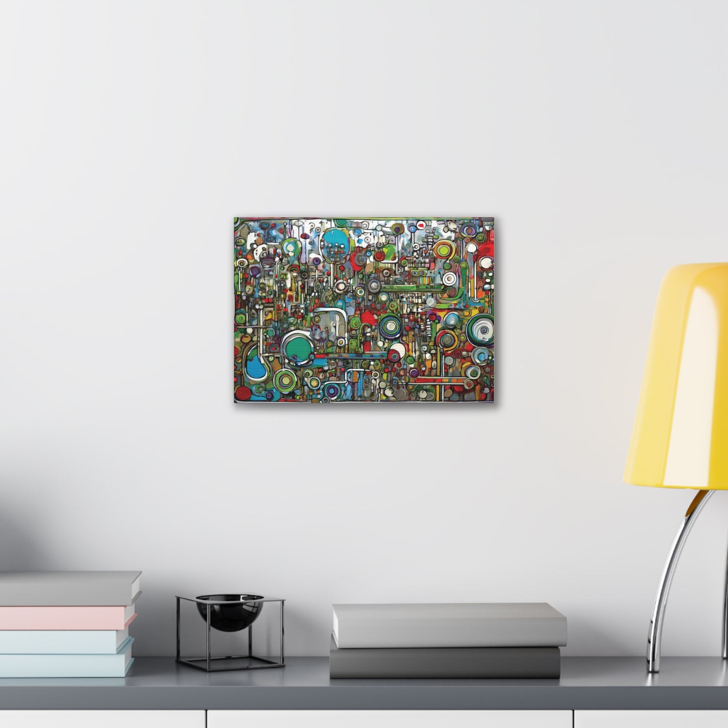 Abstract Wall Art Canvas, Colorful Modern Decoration, Unique Artwork for Home, Office Decor, Gift for Art Lovers