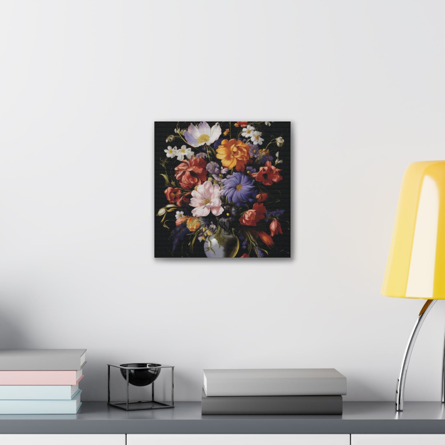Floral Canvas Art Print, Wall Decor for Home, Vibrant Flower Artwork, Gift for Garden Lovers, Colorful Floral Wall Art, Spring Decoration