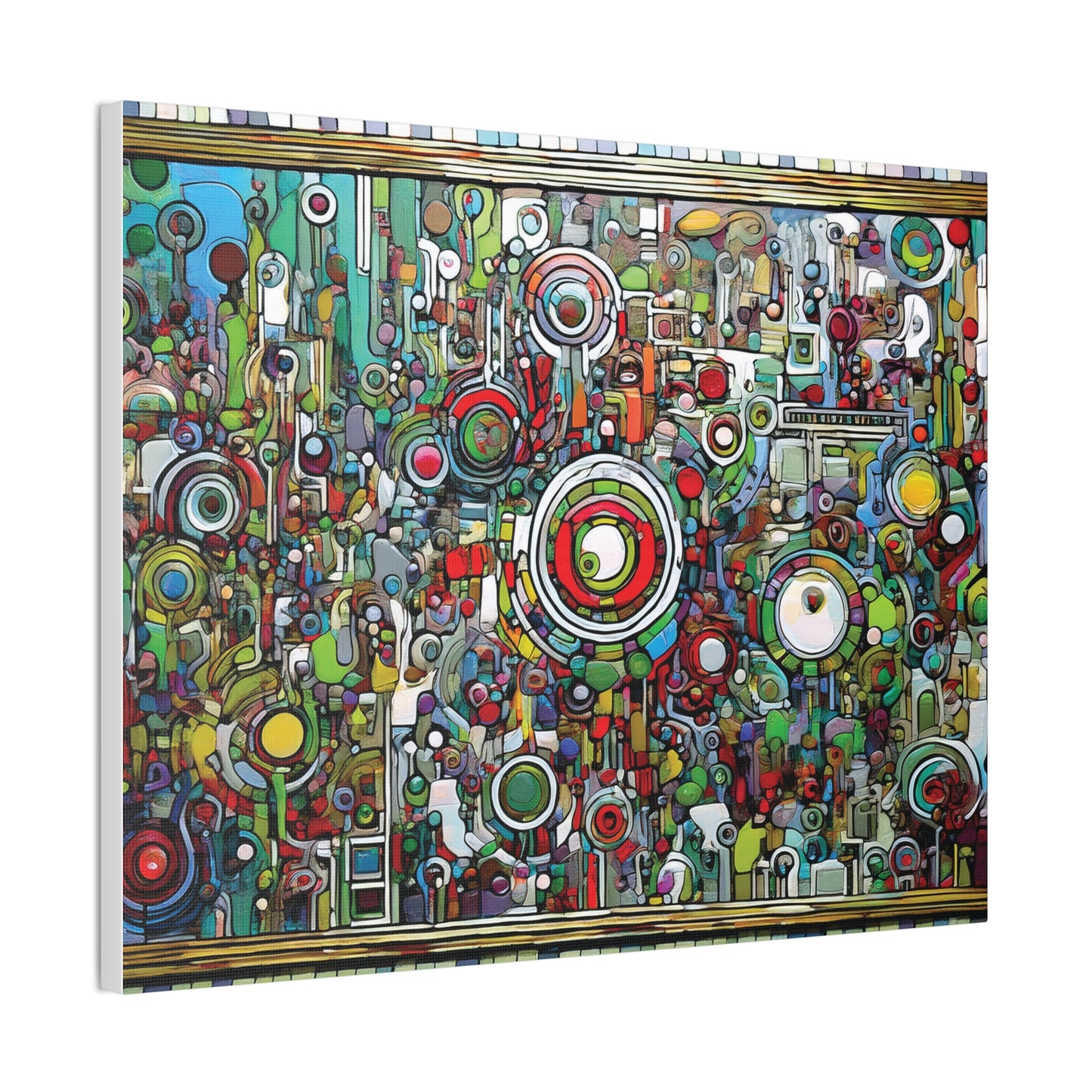 Colorful Abstract Canvas Art Print, Vibrant Wall Decor, Modern Home Decoration, Unique Gift Idea, Artistic Interior Design