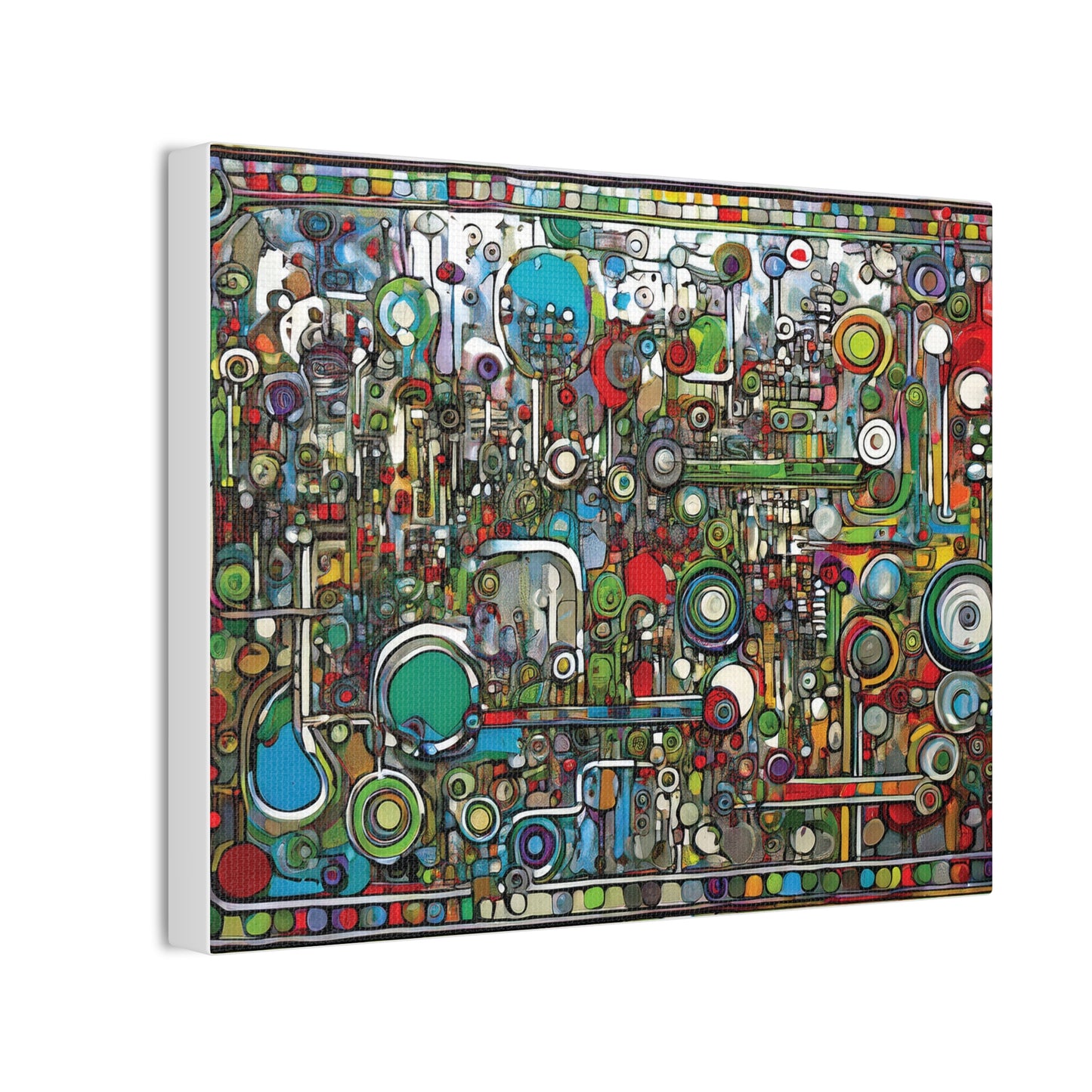 Abstract Wall Art Canvas, Colorful Modern Decoration, Unique Artwork for Home, Office Decor, Gift for Art Lovers