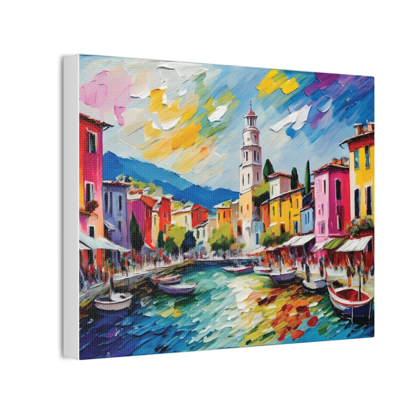 Vibrant Canvas Wall Art, Colorful Landscape Print, Home Decor, Gift for Art Lovers, Living Room Decoration