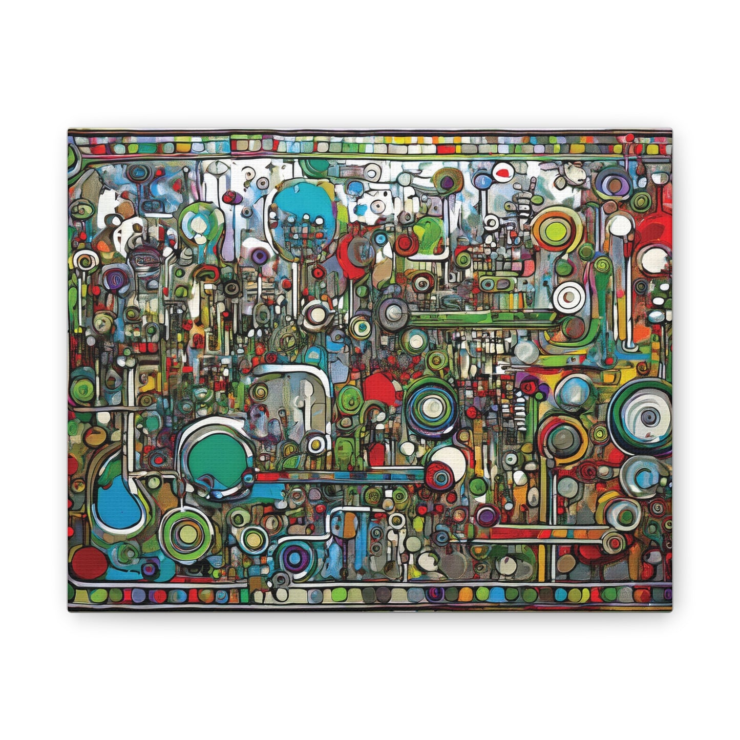 Abstract Wall Art Canvas, Colorful Modern Decoration, Unique Artwork for Home, Office Decor, Gift for Art Lovers